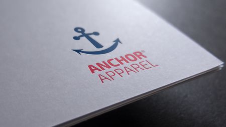 Logo impreso de Anchor Apparel