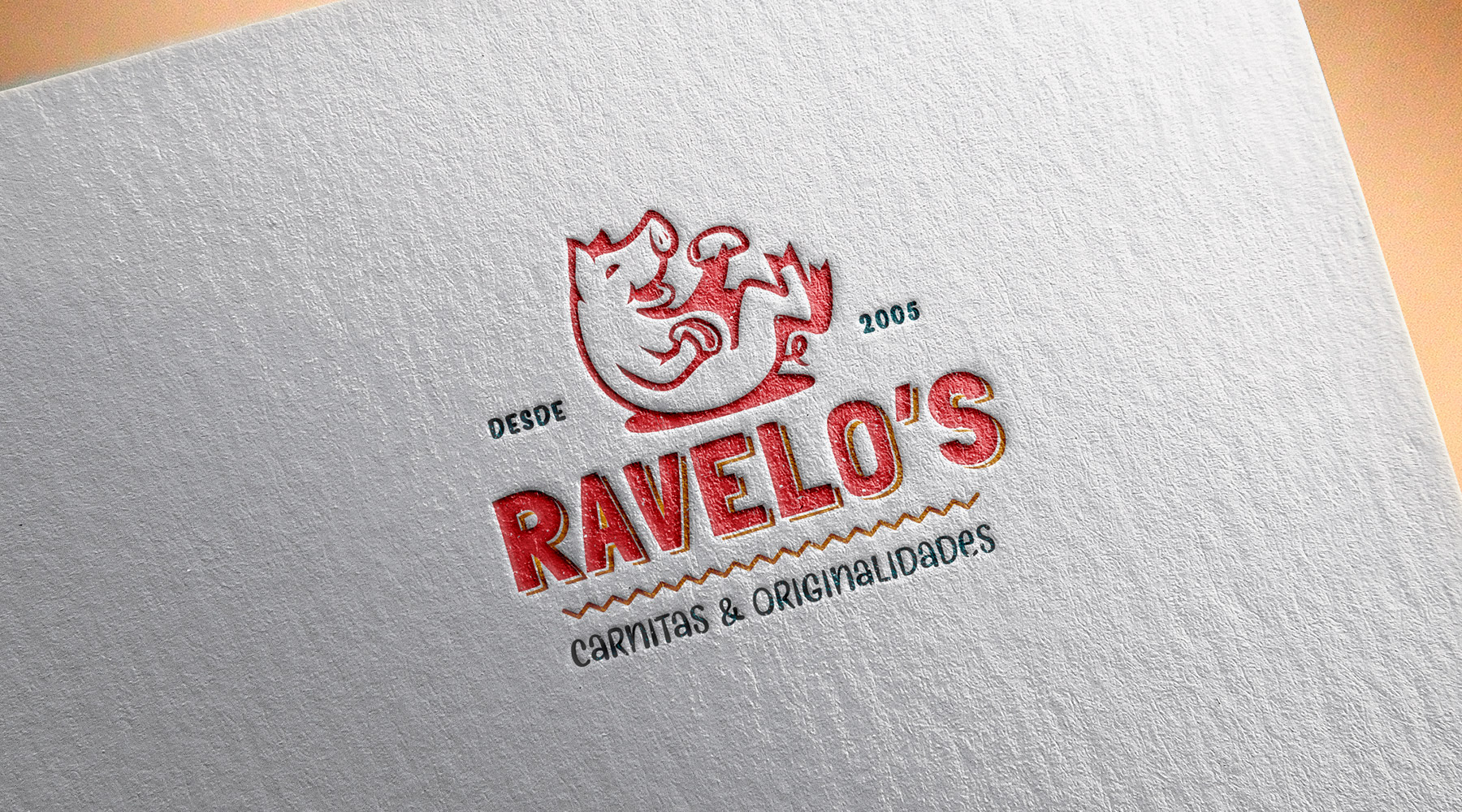 Logo impreso para Ravelos | MARKER branding